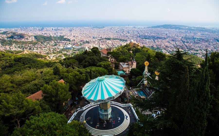 Tibidabo Vergnügungspark in Barcelona